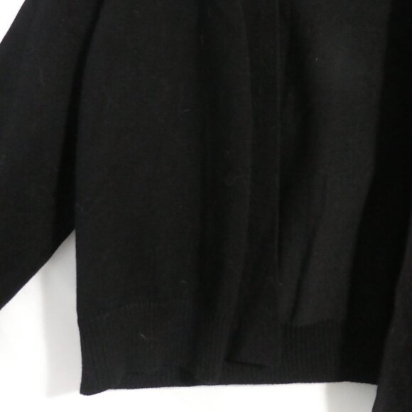 LINDA MATTHEWS NEW YORK | large | Black Open Front Lightweight Knit Cardigan - Picture 7 of 16